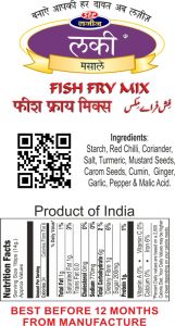 Fish Fry Mix 200 gms Ingredients